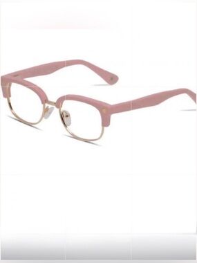 Muse Elliot Kids Eyeglasses Pink & Gold Acetate/Metal Frames Prescription Ready